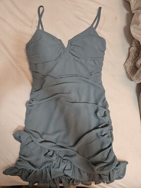 Speechless Light Blue Spaghetti Strap Dress